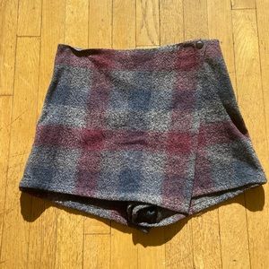 FP plaid mini skort with tags